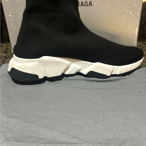 Balenciaga Black Knit Sock Sneakers - Picture 4 of 8